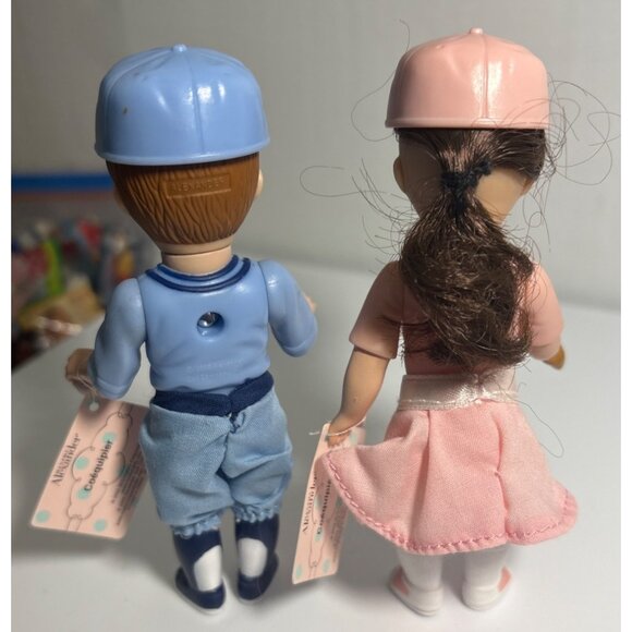 Madame Alexander Team Mates Baseball Doll Set Boy Girl McDonalds Sleepy Eyes - Picture 2 of 7